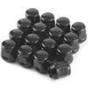 JiiinMiiin Wheel Nuts, 16 Pieces, Short Nuts, M12 X P1.5, 19HEX Daihatsu Car, Chisel Car, Mini Car