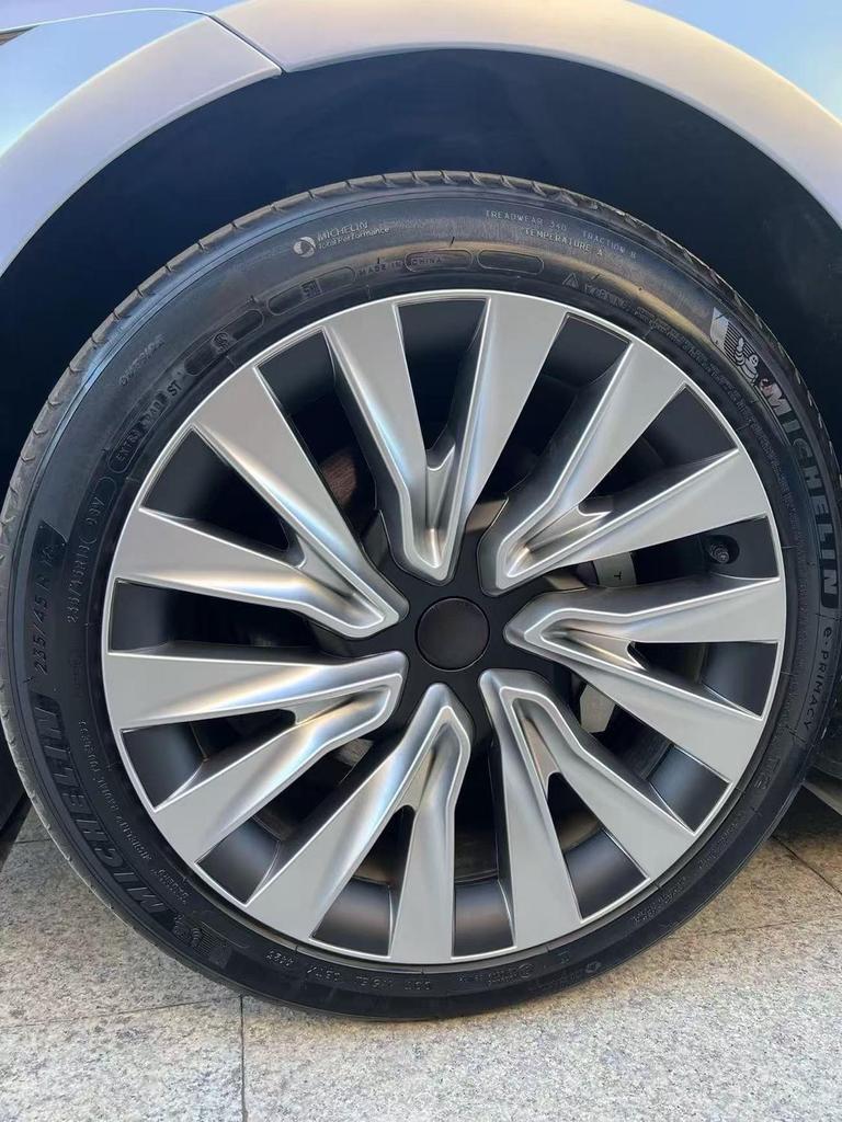 Turbine Cyclone Hub Cover for Tesla Model 3: Full Edge Protection Against Scratches