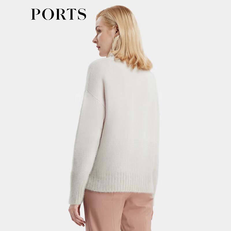 PORTS 100% Cashmere Round Neck Pullover