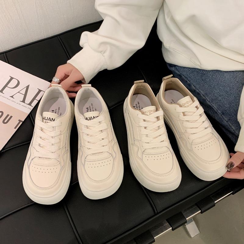 Модные маленькие белые туфли женские кроссовки 2024 новые дышащие женские туфли — фото 4