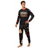 Christmas Family Matching Pajama Set Long Sleeve Neck Loungewear for Parents and Kids