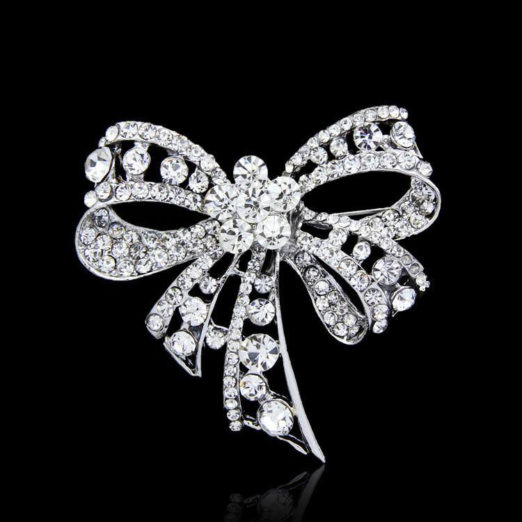 Alloy Butterfly Brooch Pin Jewelry Fashion Women Elegant Spring Gift Accessory