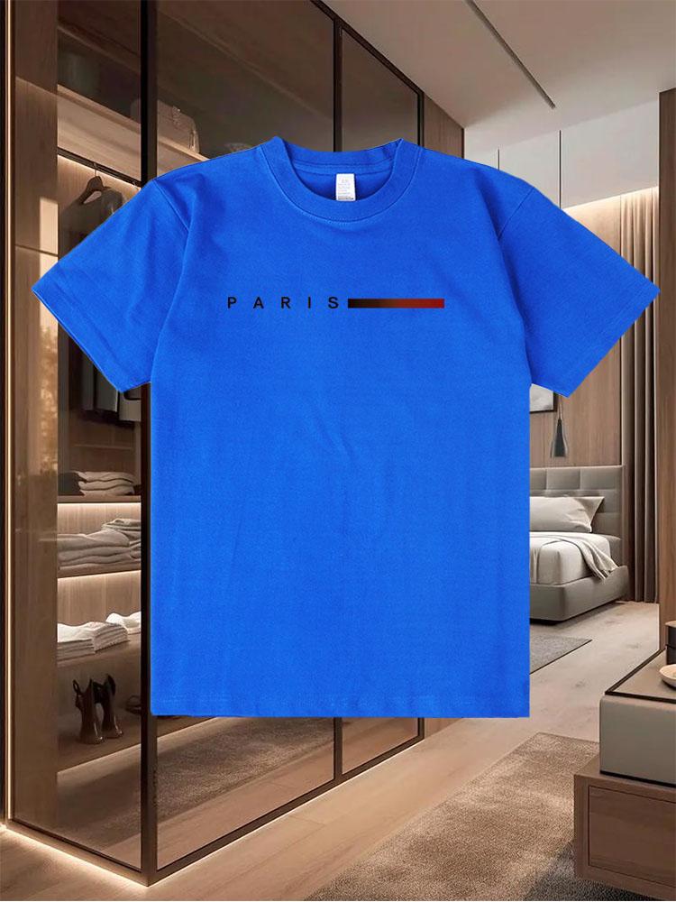 100% Pure Cotton 2025 Men's Casual T - Shirts Trendy in Summer