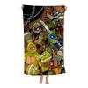 Anime Poster N-Ninja Cool T-Turtles Cartoon Beach Towel Cute Kawaii Room Decor Bath Girls Hand Towels For Bathroom Shower