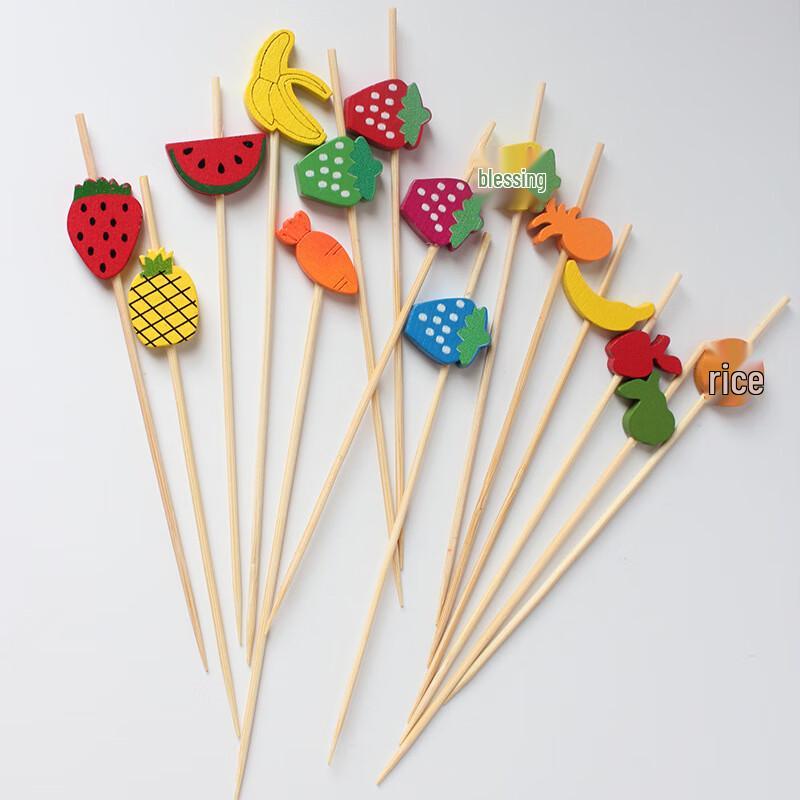 Decorative Bamboo Fruit Picks