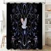 Mystical Forest Shower Curtain Owl Nature Landscape Cottagecore Home Decor Bathroom Set Vintage Gothic Floral Backdrop