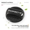 Carbon Fiber Tank Cover Car Fuel Tank Oil Gas Air Cap Trim For Porsche Macan Cayman 911 918 996 997 991 968 Carrera-GT