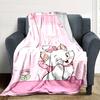 1pc cat bowknot blanket Lightweight Flannel Throw for Sofa Bed Travel Camping Livingroom Office Couch Chair