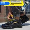 Rotating Button Safety Shoes Men Anti-smash Anti-puncture Work Shoes Fashion Men Safety Sport Shoes Security Protective Boots