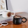 Japanese Simple Retro Mug Ceramic Cup Niche Coffee Cup Office Personality High End Cup Souvenir Gift