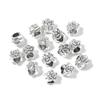10pcs/lot Alloy Large Holes Beads Simple Pendant Charm Beads Fit DIY Original Bracelet Jewelry Making Accessories