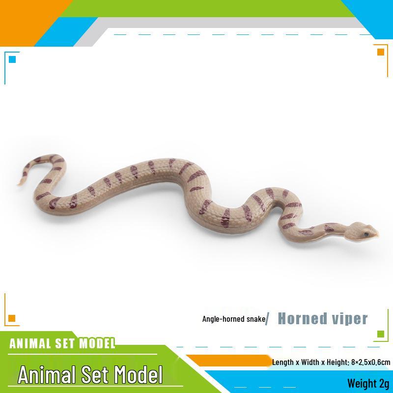 Wild Animal Cognitive Toy Set: Ostrich, Rattlesnake, Fennec Fox, Antelope, Wild Dog, Monitor Lizard