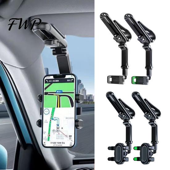 Anti-slip Phone Holder Sun Visor Secure Car Mount Anti-Slip Clamp Rotatable 360-Degree Adjustable for Most Smartphones Mobile