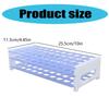 Functional 3 Layer Blue Test Tube Rack Sturdy Blue Plastic Test Tube Organizers 3 Layer Laboratory Storage Solution
