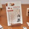 Journal GO Creative Fashion Girl Wood Stamp Vintage Plants Collage Rubber Stamps DIY Scrapbooking Standard Wooden Plants Stamp