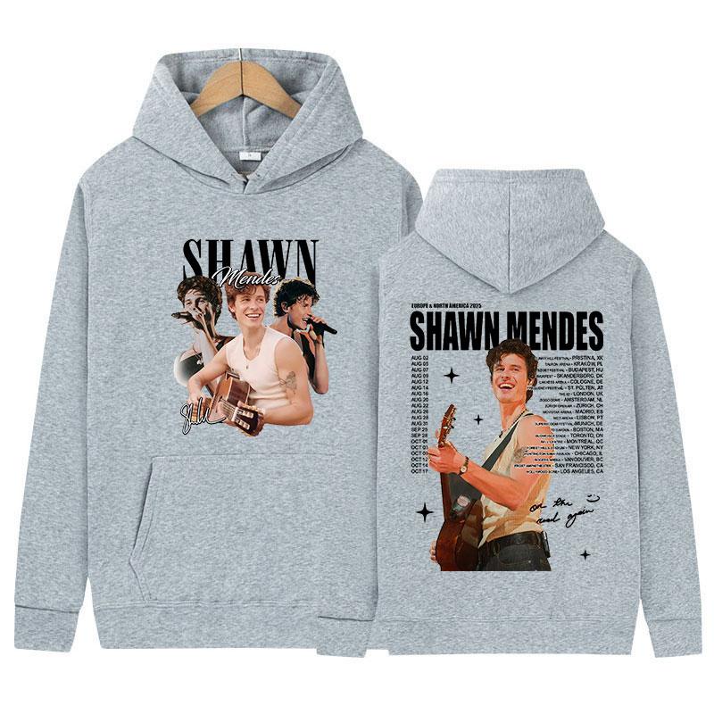Rapper Shawn Mendes Tour New Album Hoody Men Clothing Vintage Oversized Sweatshirt Hip Hop Gothic Long Sleeve Hoodies Streetwear