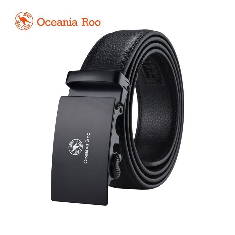 OCEANIA ROO Automatic Buckle Casual Leather Belt 1cm