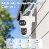 Yoosee AOV4G Solar-Powered HD Night Vision Camera with 24/7 Recording and Smart AI Monitoring