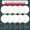 Thickened Round Lacquer Fan Set for DIY Painting - Upgraded Model (10 Pieces)