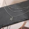 Modern Multi strands Necklace Stylish Star Pendant Neckchains Layers Chokers