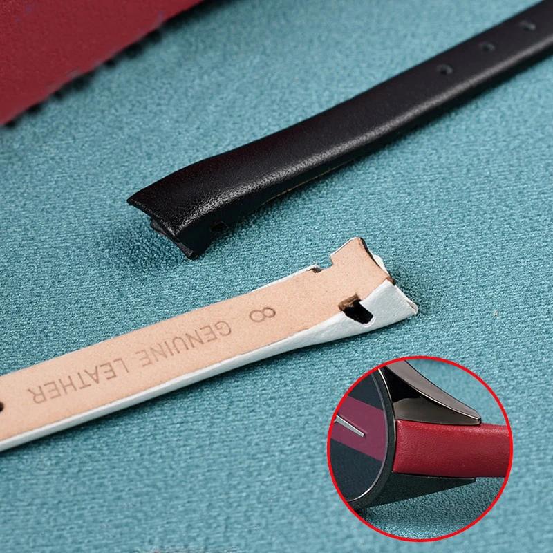 Pulseira Para Relógio CK k43231 / 43232 / 43235 / 43236 Feminino Couro Genuíno Com Fivela de Agulha de 10mm Pulseira