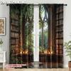 Set Of 2 Vintage Curtains Roller Blinds Plane Printing Magic Versatile Durable Polyester Without Rod Stuff Clearance Perfect Curtain