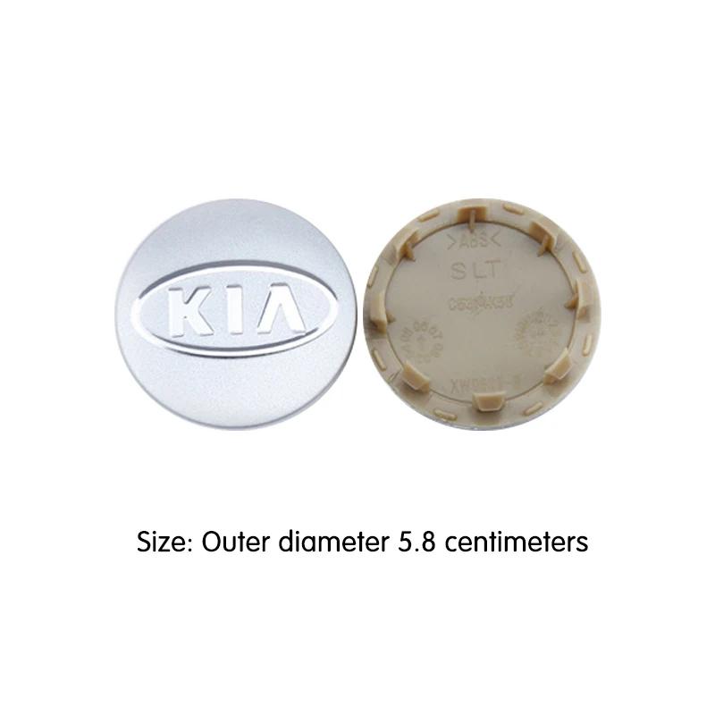 4pcs/Set 58/60/mm Car Wheel Center Hub Caps For KIA Rio Soul Seltos Forte K5 K3 Niro Sorento Stinger Sportage Cerato EV6 Ceed QE3