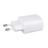 Caricabatterie da Muro Portatile Universale EU con Doppia Porta USB Tipo C, Ricarica Rapida 20W PD 20W QC3.0, per Telefoni Cellulari, Realizzato in ABS