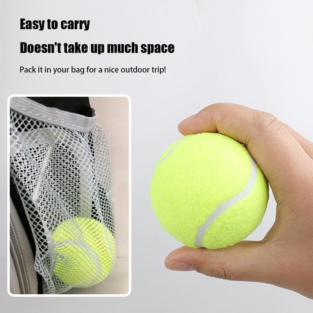 3 Stück Hunde Tennisball Kausicheres Spielzeug Naturkautschuk Apportierball Hüpfendes Interaktives Haustierspielzeug für Aggressive Kauer