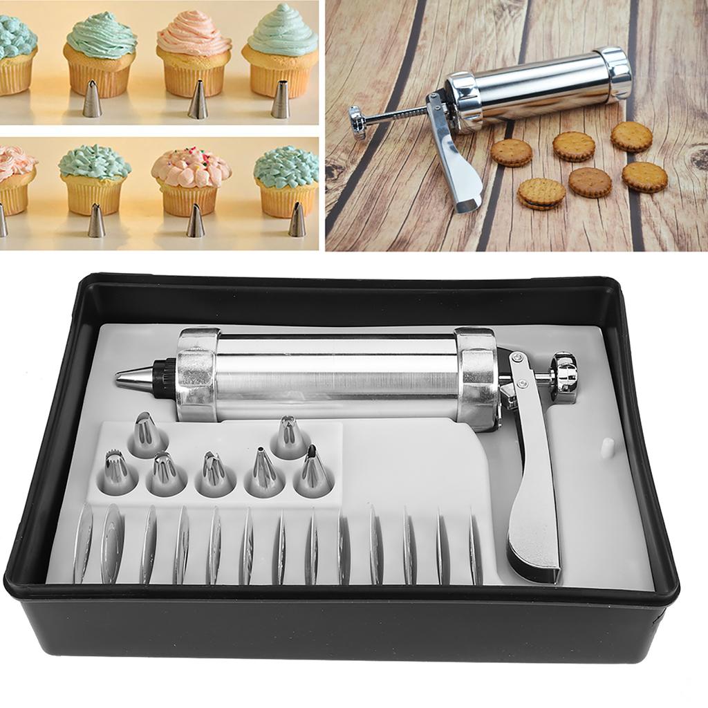 Aluminium Alloy Cookies Biscuits Press Maker Mold Kit Pastry Piping DIY Making Cake Decorating Baking Tool