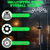 Halloween Solar Scary Eyeball Lights 8LED Eyeball Swaying Firefly Lights Waterproof Decorative Stake Lights for Yard Garden