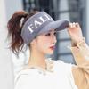 Fashion Empty Top Hat Autumn and Winter Women's Fashion Knitted Hat Tide Mink Hair Duck Tongue Baseball Cap Cap