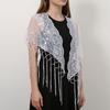 Casual Lace Flower Lace Scarf Shawl Thin Cute Sweet Headscarf Shawl Chic Style Vintage Triangle Head Scarf Photography
