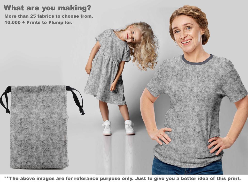 oneOone Cotton Flex Gray Fabric Texture Quilting Supplies Print Sewing Fabric By The Yard 40 Inch