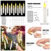 Flameless Taper Candles with or without Remote Control Battery Operated Taper Candles Flickering LED Candlesticks for Halloween