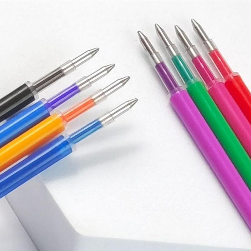 12 Stück Gel-Tintenminen Bunte Gelstiftminen Löschbare Stiftminen Büro- und Schulbedarf für Journaling