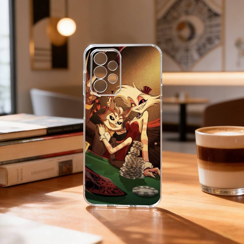 Hazbin Hotel Husk  Phone Case Transparent Silicone Soft For Samsung S25,S24,S21,S22,S23,S30,Ultra,S20,Plus,Fe