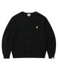 Wacky Willy V-Neck One-Point Cardigan Black