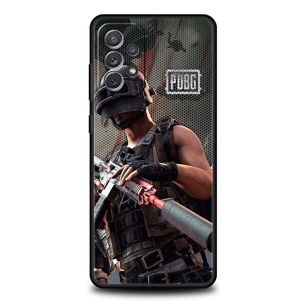 PUBG Game Telefoonhoesje Voor Samsung Galaxy A17 A07 A55 A35 A25 A15 A05s A33 5G A31 A23 A21s A13 A41 A73 A53 A51 A71 A03s S10 Cover