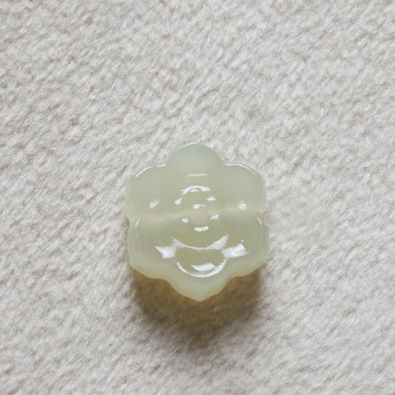 Снежинка Натуральный Нефрит Хэтянь и Золотой Кристалл DIY Украшения для Бижутерии