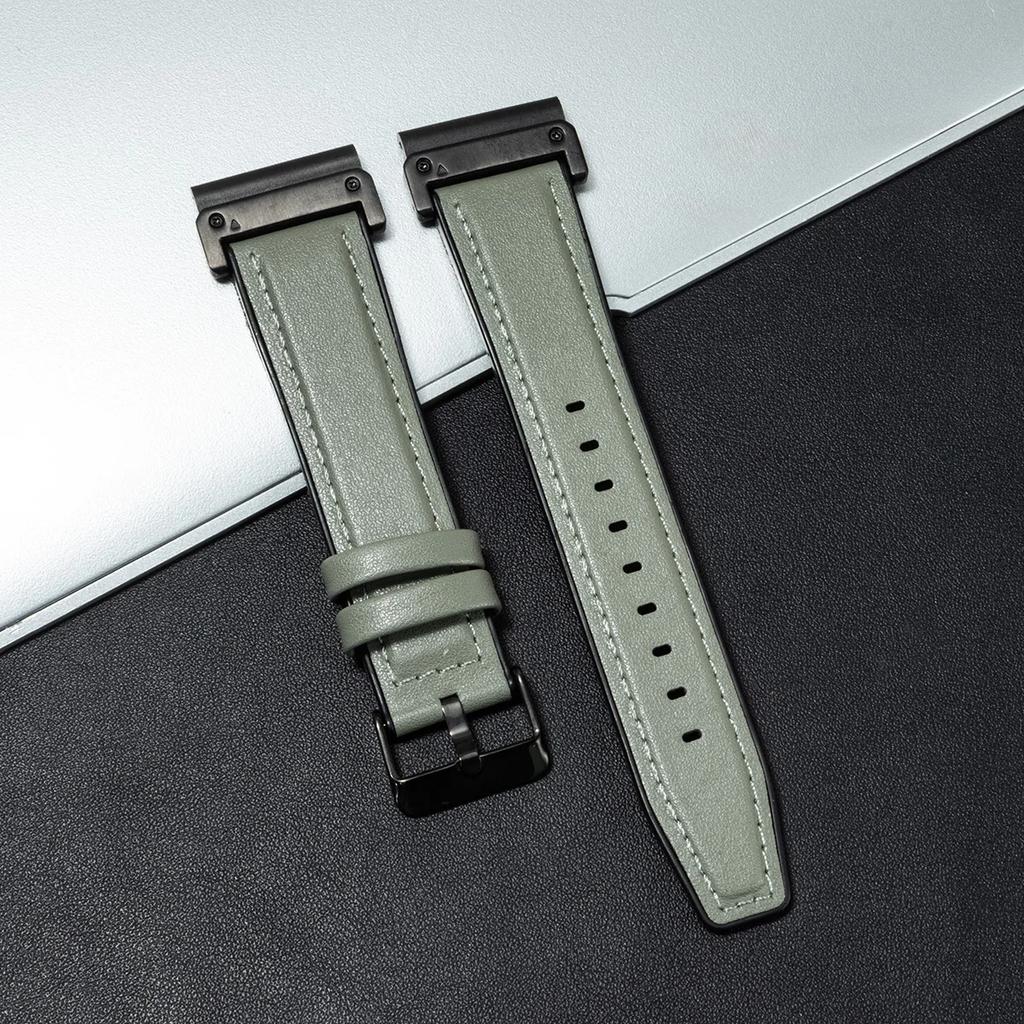 26mm 22mm Leather Strap for Garmin Watch Fenix 8 51mm 6 6x 7 7x Pro 5 5x Plus Band Vintage Bracelet Forerunner 945 925 Wristband