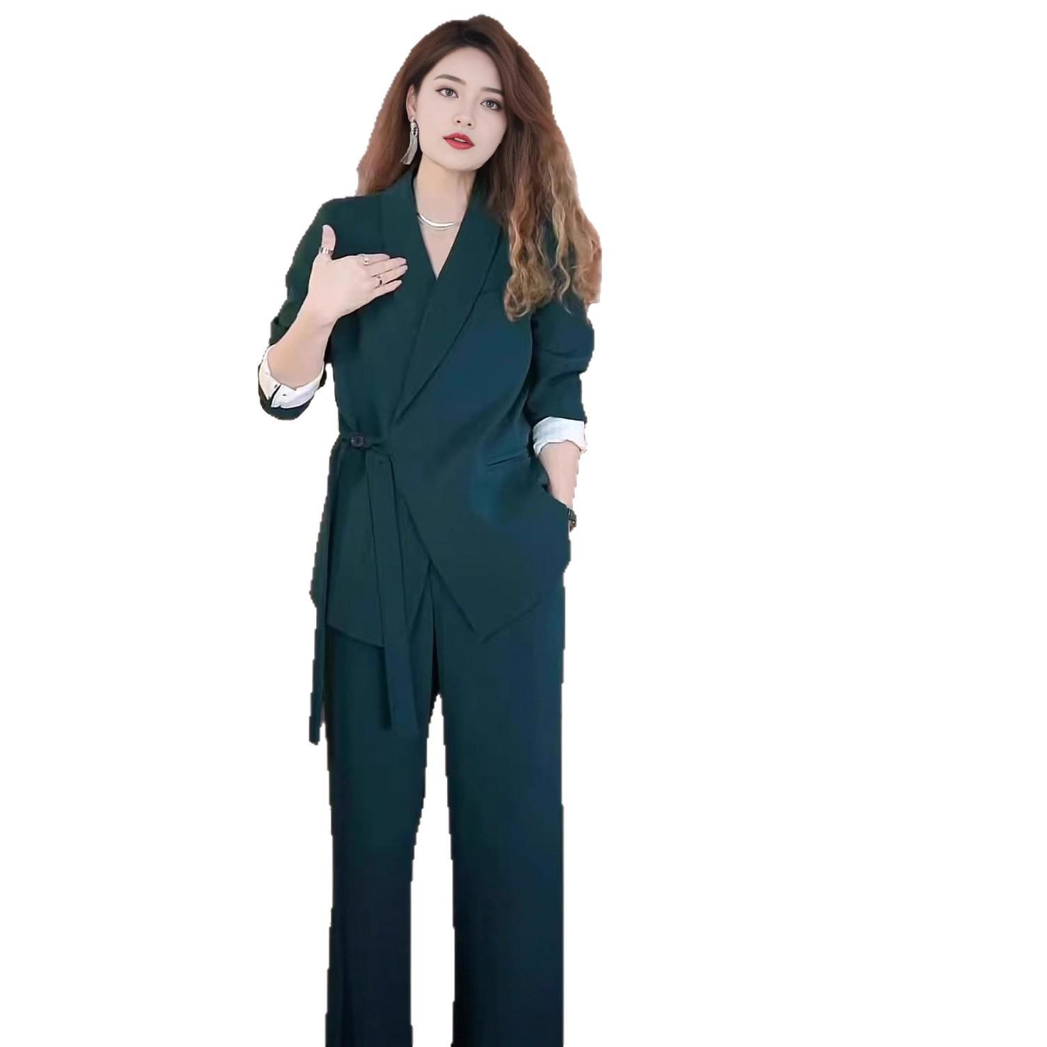 

Plus Size Wide-Leg Pants & Top Set for Women - Vietnamese Design, Age-Defying Fashion 5XL (fit for 195-220 jin)