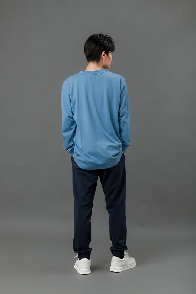 MIKASA XXL Size Long-Sleeve T-Shirt, Blue, (Unisex) 2601-BLXXL