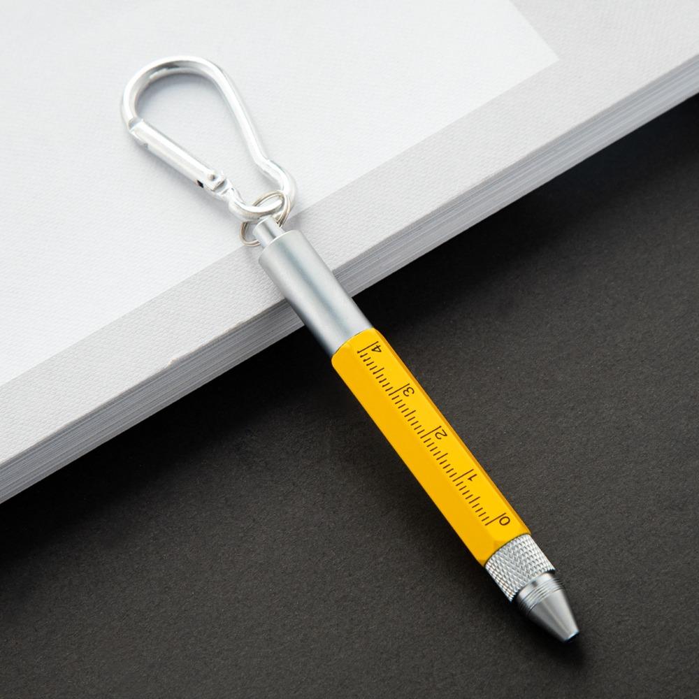 Metal Ballpoint Pen Short Style Capacitive Pen Multi Functional Multitool Pen  Construction Tools