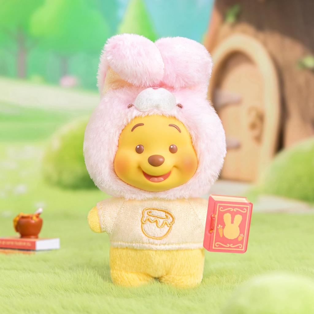 TOP TOY Disney Winnie the Pooh Fairy Tale Series Plush Pendant Box of Gachapon Blind Box Figure Plastic Model Premium Soft Vinyl Toy Birthday Present
