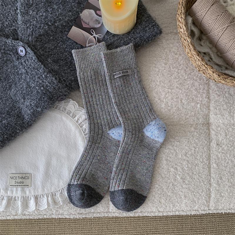 All-in-One Dünne Karte Floral Retro Mittelange Socken Mesh Atmungsaktiv Und Vielseitig Socken