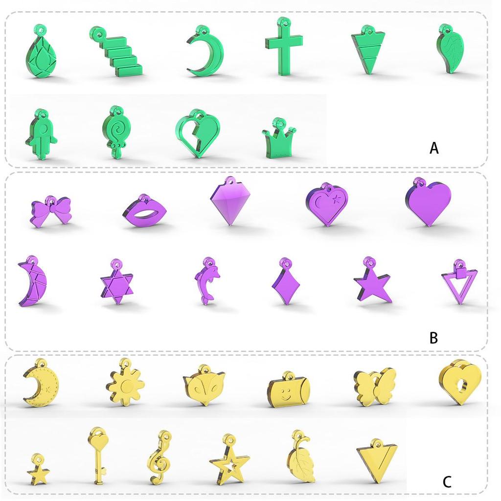 1PC DIY Butterfly Pendant Grinding Tool Love Earrings Silicone Earrings Silicone Mold Jewelry Handmade