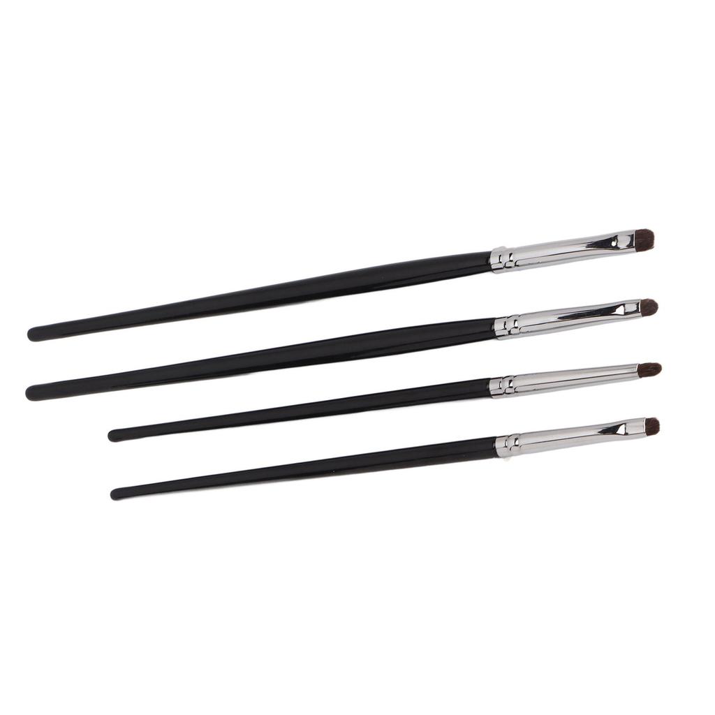 4pcs Eye Shadow Eyeline Brushes Soft Brush Comfortable Handle Hair Detail Makeup Brush Kit
