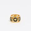 BIMBA Y LOLA [25FW] BIMBA Y LOLA Black Heart Logo Gold-Tone Metal Ring B256AIR007BKD