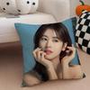 actor cute JJung So Min Cushion Cover Throw Pillow Cover Hidden Button Durable Polyester Chair Cushion